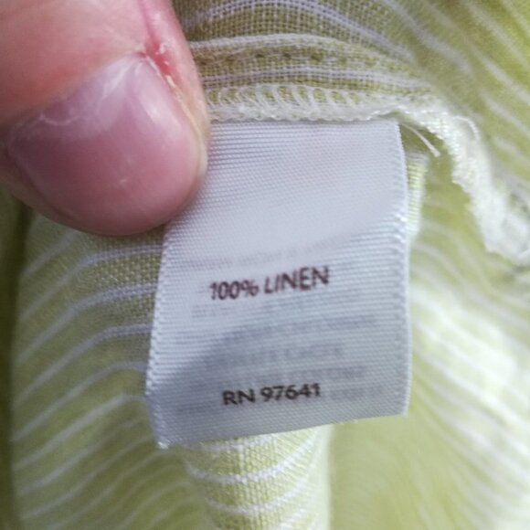 J Jill Love Linen Striped Blouse Size S Lagenlook - Picture 2 of 8